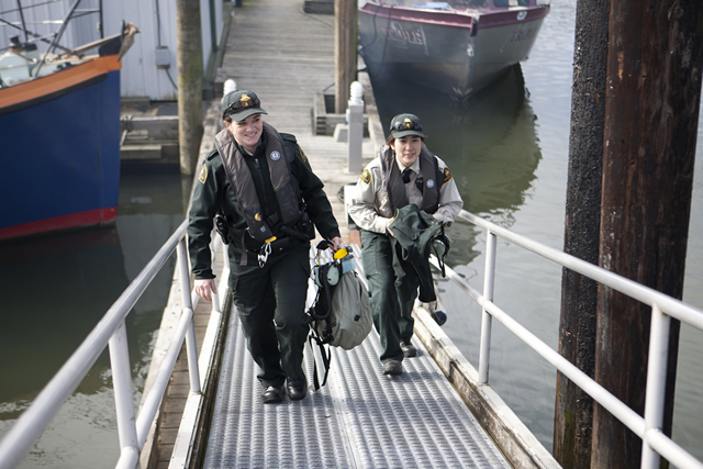 Heading back to the office to process those tickets. Photo by Trevor Meier