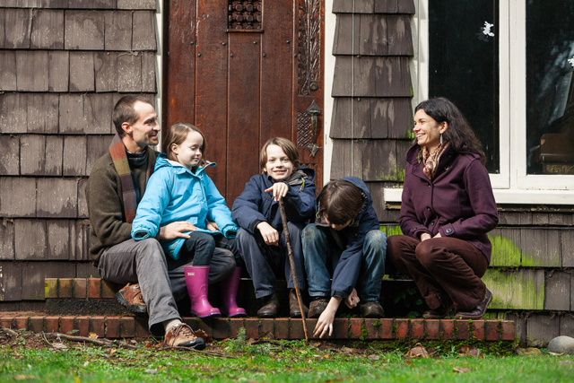 The Andersons: David, Thea, Noah, Aidan, and Shauna (Regent MCS '98). Photo by Trevor Meier