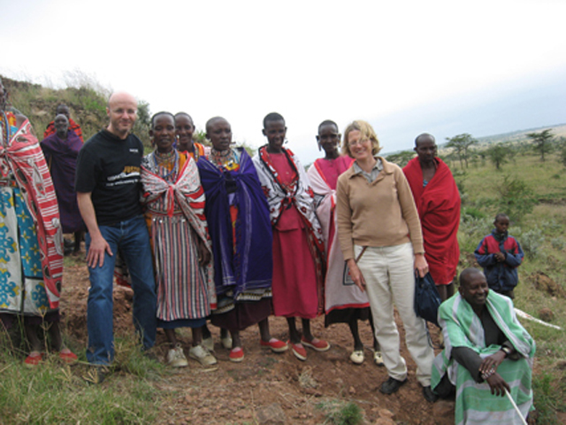 Celia Deane-Drummond on a visit to Kenya with the Massai tribe in summer 2010, with the Catholic Fund for Overseas Development. Celia worked on secondment for a year on a project on climate justice. 