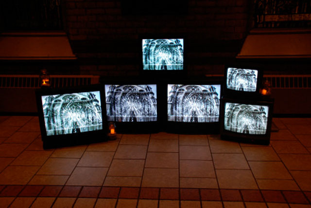 Compostela, video installation at Church of the Redeemer, Toronto (Scotiabank Nuit Blanche, 2011)